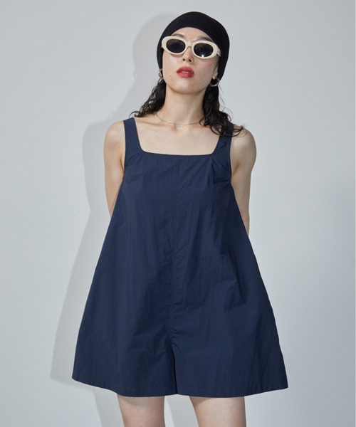 HANNE シャツショートロンパース シャツショートロンパース（つなぎ/オールインワン）｜HANNE