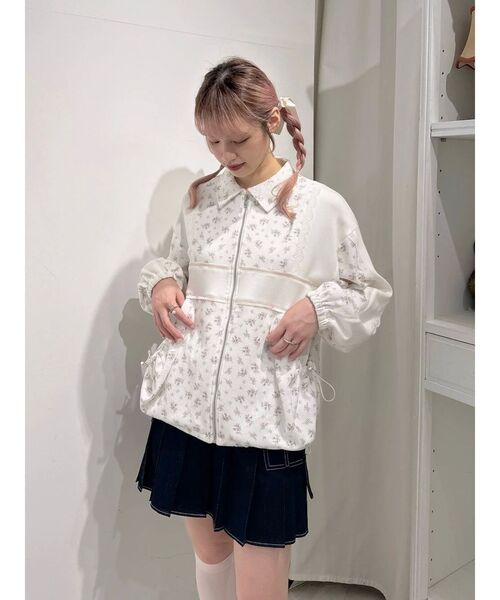 merry jenny（メリージェニー）の「リボンポケットデニムプリーツスカート（スカート・レディース・ブラック/インディゴブルー・FREE）」の9枚目の写真