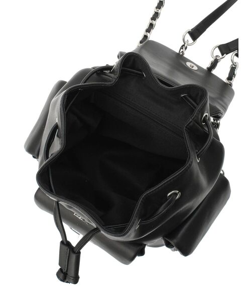 GYDA（ジェイダ）の「ポケットデザインミニリュック（バックパック/リュック・レディース・オフホワイト/ブラック・FREE）」の7枚目の写真