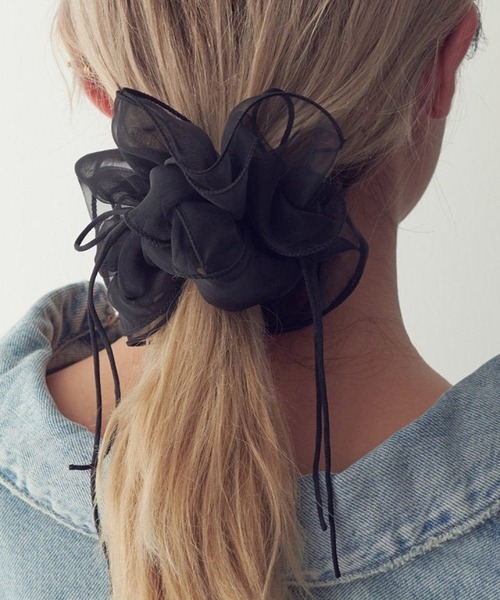 セール】【GOLDY】リボン ハング チュール ビッグ シュシュ / 6240402