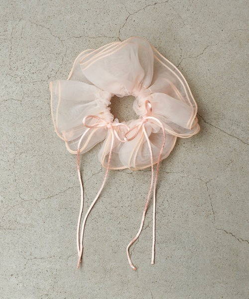 GOLDY(ゴールディ)の「【GOLDY】リボン ハング チュール ビッグ シュシュ / 6240402(シュシュ・レディース・ピンク/ブルー/ブラック/ホワイト/レッド/ライトピンク/グリーン・FREE)」の12枚目の写真