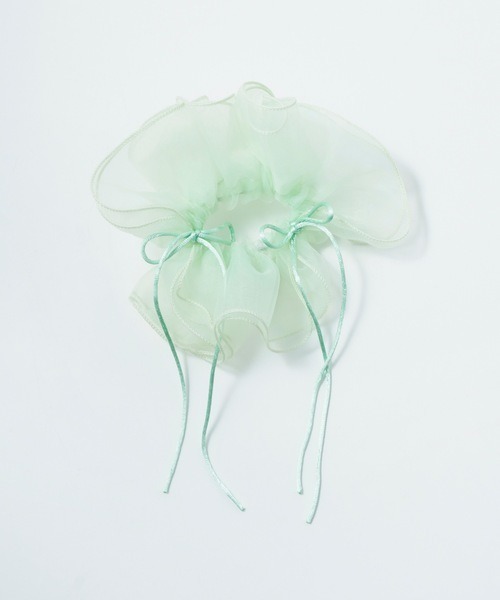 GOLDY(ゴールディ)の「【GOLDY】リボン ハング チュール ビッグ シュシュ / 6240402(シュシュ・レディース・ピンク/ブルー/ブラック/ホワイト/レッド/ライトピンク/グリーン・FREE)」の10枚目の写真