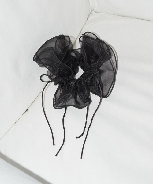 GOLDY(ゴールディ)の「【GOLDY】リボン ハング チュール ビッグ シュシュ / 6240402(シュシュ・レディース・ピンク/ブルー/ブラック/ホワイト/レッド/ライトピンク/グリーン・FREE)」の8枚目の写真