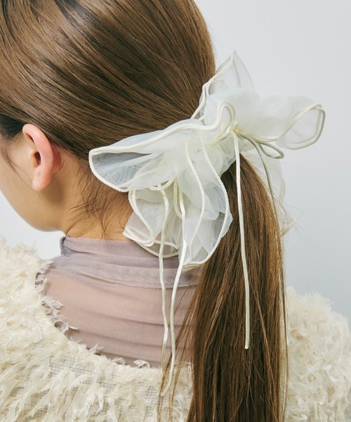 GOLDY(ゴールディ)の「【GOLDY】リボン ハング チュール ビッグ シュシュ / 6240402(シュシュ・レディース・ピンク/ブルー/ブラック/ホワイト/レッド/ライトピンク/グリーン・FREE)」の20枚目の写真