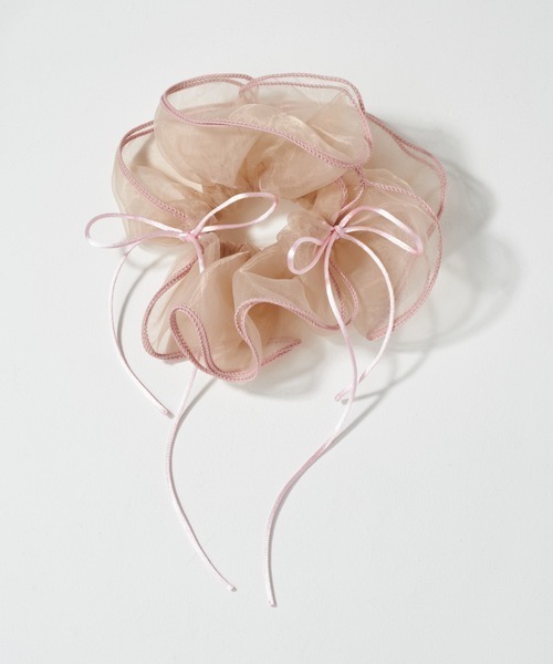 GOLDY(ゴールディ)の「【GOLDY】リボン ハング チュール ビッグ シュシュ / 6240402(シュシュ・レディース・ピンク/ブルー/ブラック/ホワイト/レッド/ライトピンク/グリーン・FREE)」の11枚目の写真