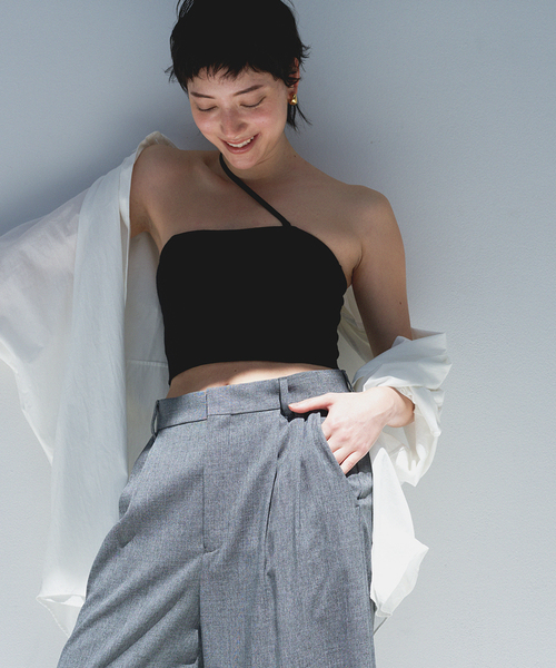 FRAMeWORK（フレームワーク）の「FRAMeWORK×EMILY WEEK シングルストラップバンドゥ（その他アンダーウェア/インナー・レディース・ブラック/ブラウン・36/38）」の2枚目の写真