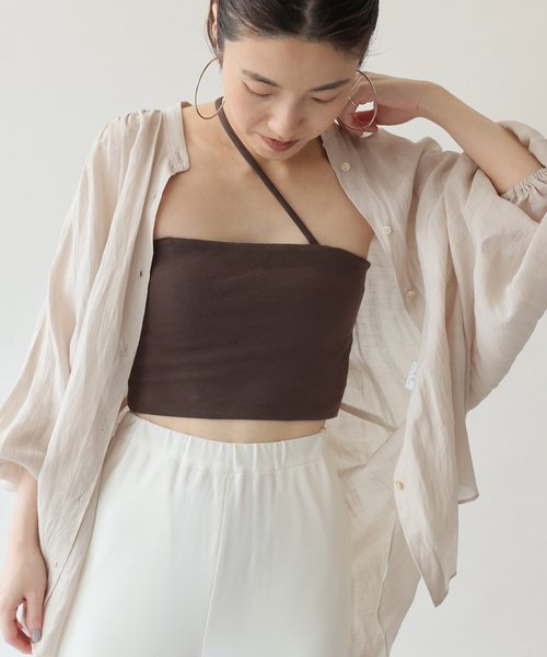 FRAMeWORK（フレームワーク）の「FRAMeWORK×EMILY WEEK シングルストラップバンドゥ（その他アンダーウェア/インナー・レディース・ブラック/ブラウン・36/38）」の14枚目の写真