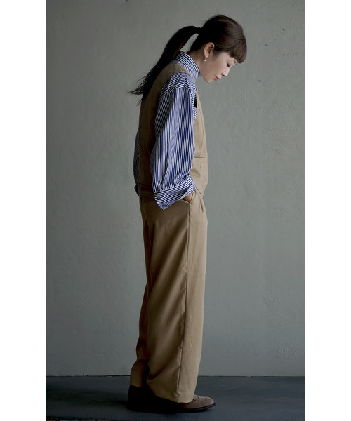 apartment department（アパートメントデパートメント）の「Vネックベスト（ベスト・レディース・ブラック/ベージュ・M）」の7枚目の写真