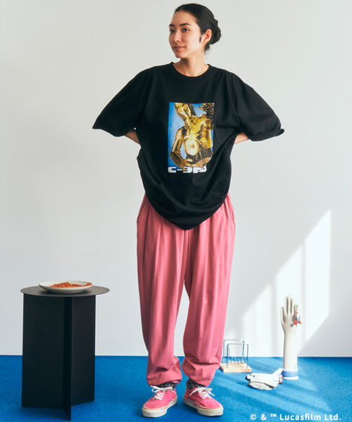 JOURNAL STANDARD(ジャーナルスタンダード)の「《追加》STAR WARS / スターウォーズ PRINT TEE(Tシャツ/カットソー・メンズ・ホワイト/ブラック/ライトホワイト/ホワイト系その他/ブラック系その他/ブラックミックス/ホワイト×ホワイト/ブラック×ブラック/スミクロ・MEDIUM/LARGE/X-LARGE)」の14枚目の写真