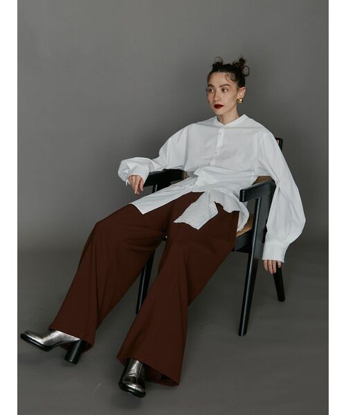 UN3D. アンスリード コクーンパンツ COCOON PT ホワイト 36 UN3D.（アンスリード）の「COCOON WIDE PT / コクーンワイド