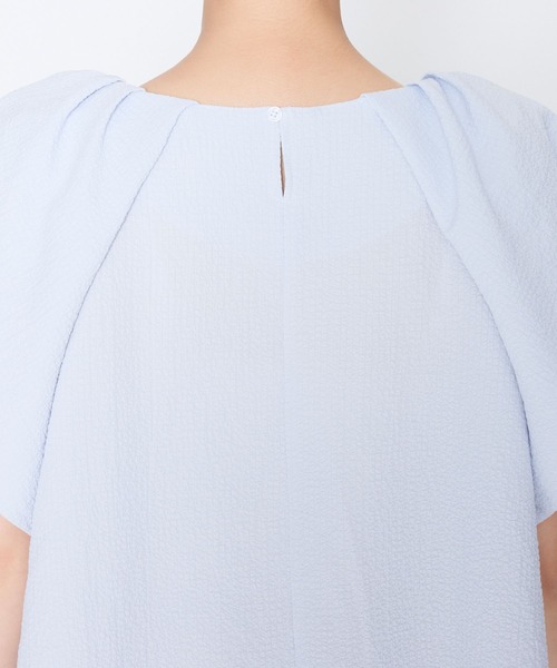 saloon（サルーン）の「SALOON(サルーン)/バルーンスリーブブラウス【手洗い可】（シャツ/ブラウス・レディース・ブラック/サックスブルー/ホワイト・FREE）」の9枚目の写真