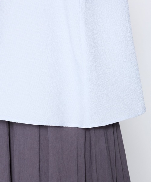 saloon（サルーン）の「SALOON(サルーン)/バルーンスリーブブラウス【手洗い可】（シャツ/ブラウス・レディース・ブラック/サックスブルー/ホワイト・FREE）」の12枚目の写真