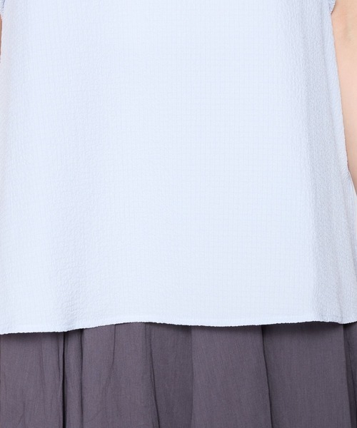 saloon（サルーン）の「SALOON(サルーン)/バルーンスリーブブラウス【手洗い可】（シャツ/ブラウス・レディース・ブラック/サックスブルー/ホワイト・FREE）」の13枚目の写真