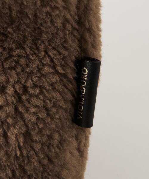 VIOLAd'ORO（ヴィオラドーロ）の「＜VIOLAd’ORO＞ELMO チェーンショルダー トートバッグ（ショルダーバッグ・レディース・ブラウン/ダークグレー・FREE）」の15枚目の写真