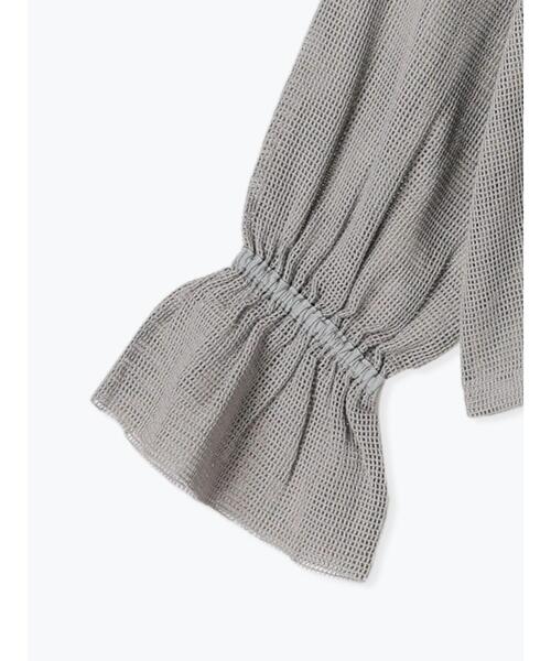 ehka sopo（エヘカソポ）の「メッシュラッフルブラウス（シャツ/ブラウス・レディース・キナリ/ピンク/グレー・F）」の17枚目の写真