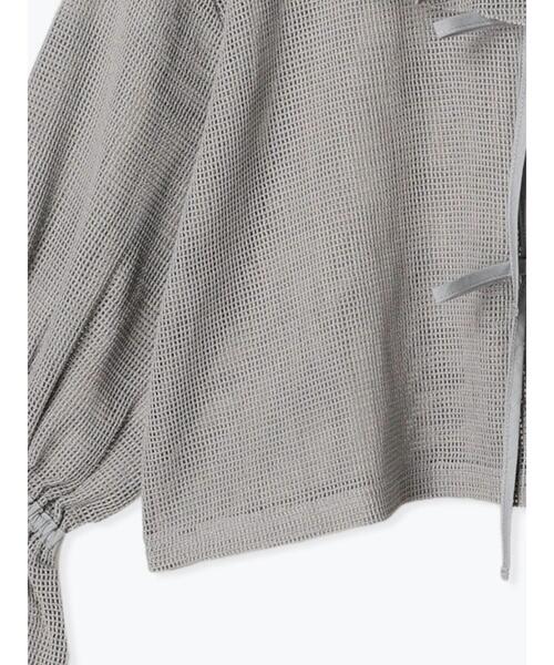 ehka sopo（エヘカソポ）の「メッシュラッフルブラウス（シャツ/ブラウス・レディース・キナリ/ピンク/グレー・F）」の16枚目の写真