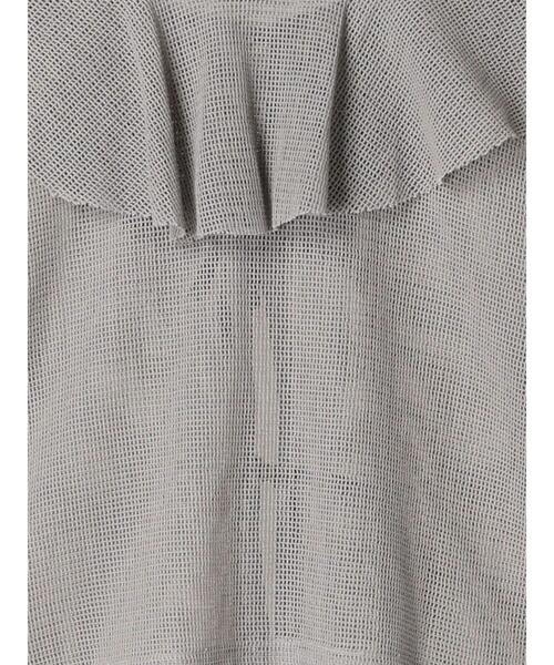 ehka sopo（エヘカソポ）の「メッシュラッフルブラウス（シャツ/ブラウス・レディース・キナリ/ピンク/グレー・F）」の14枚目の写真