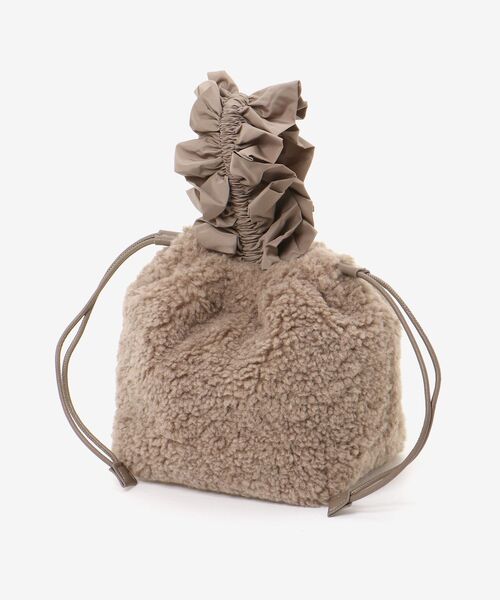 le.coeur blanc（ルクールブラン）の「フリルワンハンドルボアトート（トートバッグ・レディース・モカ/グレー・FREE）」の19枚目の写真