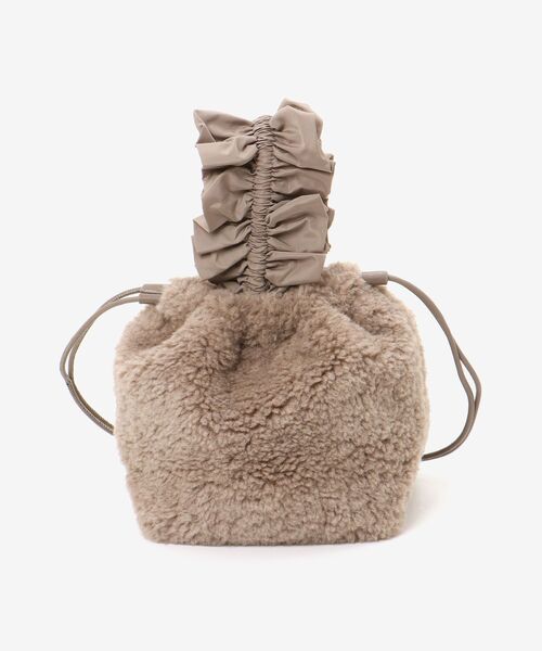 le.coeur blanc（ルクールブラン）の「フリルワンハンドルボアトート（トートバッグ・レディース・モカ/グレー・FREE）」の15枚目の写真