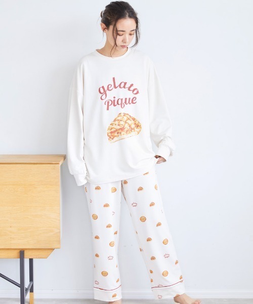 gelato pique（ジェラートピケ）の「BUTTER/PIE柄ロングパンツ