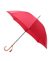 MITSUKOSHI 竹製 赤 長傘 ケース付き 高級羽二重江戸傘 竹の傘 block check red 晴雨兼用 長傘 ALCEDO 161047 日傘 雨傘