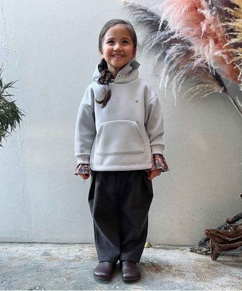 FITH(フィス)の「Spondish Knit Hoodie(パーカー・キッズ・グレー・140/130)」の4枚目の写真