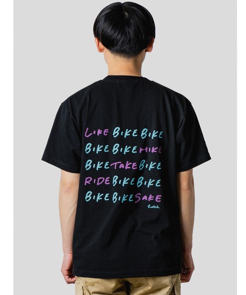 narifuri(ナリフリ)の「プリントTシャツ(HATCH)(Tシャツ/カットソー・メンズ・ブラック/ホワイト・MEDIUM/LARGE)」の2枚目の写真