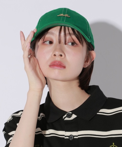 Anui（アニュイ）の「【UNISEX】NEWERA メタルロゴキャップ（キャップ・レディース・オフホワイト/グリーン/ブラック・FREE）」の9枚目の写真