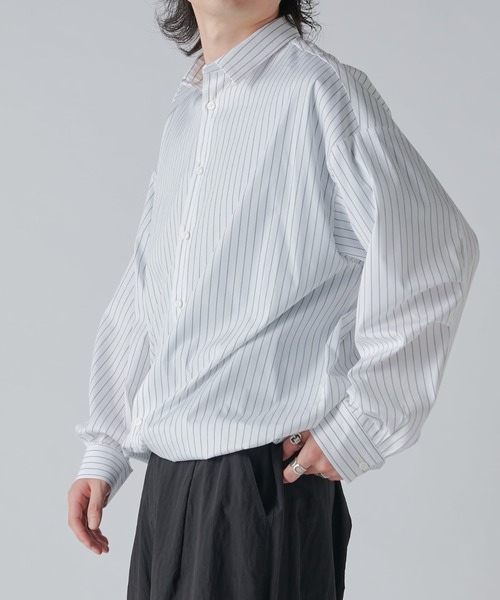 Lui's(ルイス)の「ストライプバルーンシャツ(シャツ/ブラウス Lui's(ルイス)の「ストライプバルーンシャツ(シャツ/ブラウス