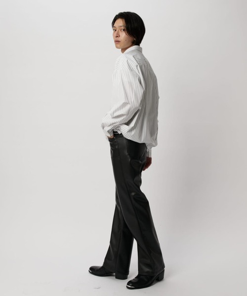 Lui's（ルイス）の「ストライプバルーンシャツ（シャツ/ブラウス・メンズ・ホワイト/サックスブルー/ホワイト系その他・FREE）」の8枚目の写真