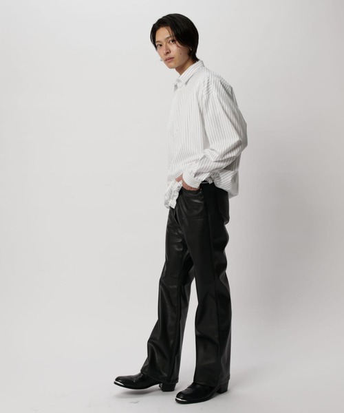 Lui's（ルイス）の「ストライプバルーンシャツ（シャツ/ブラウス・メンズ・ホワイト/サックスブルー/ホワイト系その他・FREE）」の10枚目の写真