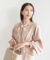 2WAYボウタイリボンブラウス