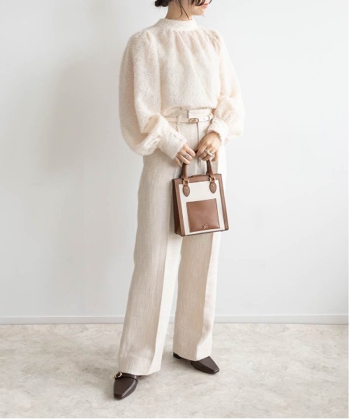 RANDA（ランダ）の「2WAYボウタイリボンブラウス（シャツ/ブラウス・レディース・アイボリー/ピンク/ホワイト・FREE）」の9枚目の写真