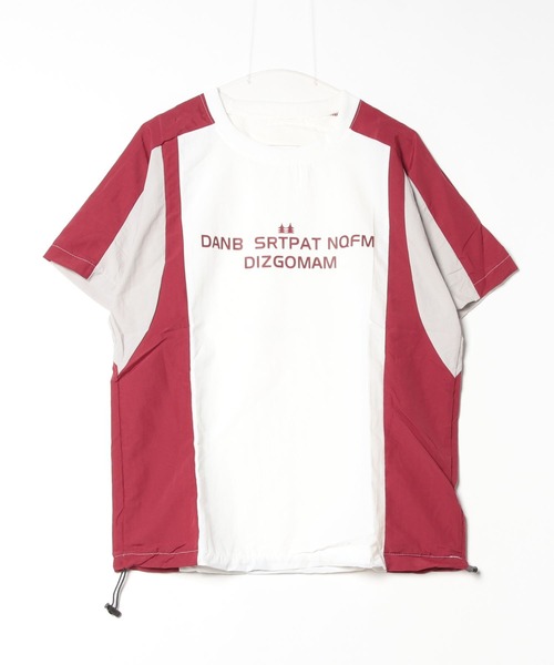 MGV(エムジーヴィー)の「バイカラーロゴカットソー(Tシャツ/カットソー・メンズ・ライトブルー/レッド/ブラウン・MEDIUM/LARGE/X-LARGE)」の3枚目の写真