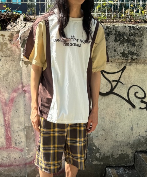 MGV(エムジーヴィー)の「バイカラーロゴカットソー(Tシャツ/カットソー・メンズ・ライトブルー/レッド/ブラウン・MEDIUM/LARGE/X-LARGE)」の6枚目の写真