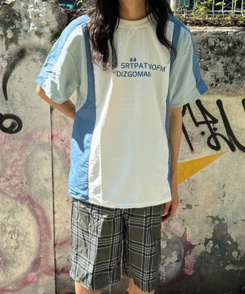 MGV(エムジーヴィー)の「バイカラーロゴカットソー(Tシャツ/カットソー・メンズ・ライトブルー/レッド/ブラウン・MEDIUM/LARGE/X-LARGE)」の7枚目の写真