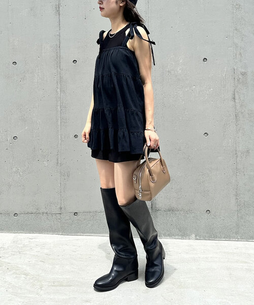 mline（エムライン）の「[mline]肩リボンワンピース（ワンピース