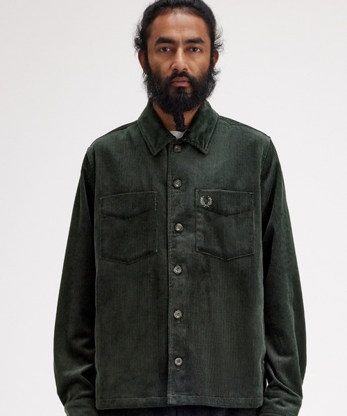 FRED PERRY（フレッドペリー）の「Corduroy Overshirt（シャツ/ブラウス・メンズ・ダークグリーン・M/L）」の11枚目の写真