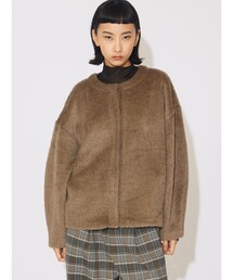 MIDIUMISOLID for Ladies コクーンラウンドカーディガン