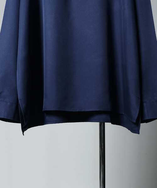 NILWAY(ニルウェイ)の「Half Zip Loose Shirt / ハーフリングジップルーズシャツ(シャツ/ブラウス・メンズ・ブラック/グレイッシュベージュ/ホワイト系/ホワイト系1/ブラック系2/ホワイト/ライトグレー/ブラック系1/ネイビー/チャコール/ブラック系・MEDIUM/LARGE)」の12枚目の写真