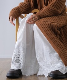 【アン吉】刺繍入りパンツ HAND EMBROIDERY PANTS / BEIGE | GR8