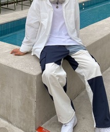 BY ATTENTION（バイアテンション）の「BIG SALE開催中！【BY ATTENTION】 パッチワーク 配色 カーゴパンツ / ユニセックス（カーゴパンツ）」