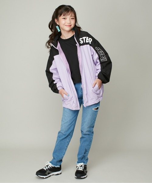SISTER JENNI(SISTER JENNI)の「【ウエスト調整可】サイドカットデニムロングパンツ(デニムパンツ・キッズ・ブルー/ブラック・130cm/160cm/150cm/140cm)」の4枚目の写真