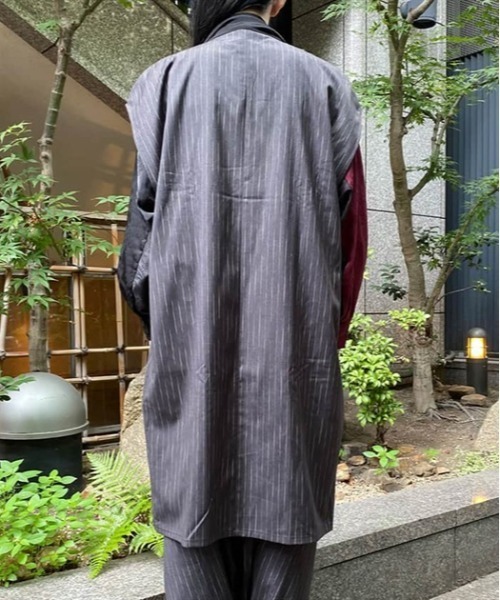 AXES-X（アクシーズエックス）の「ドレープガウンロングジレ（ベスト・メンズ・グレー/その他1/その他2・LARGE/MEDIUM）」の6枚目の写真