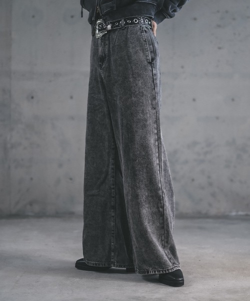 【VIBES】ハーフデニムパンツ w44 ZIPワイドハーフデニムパンツ – WEGO ONLINE STORE