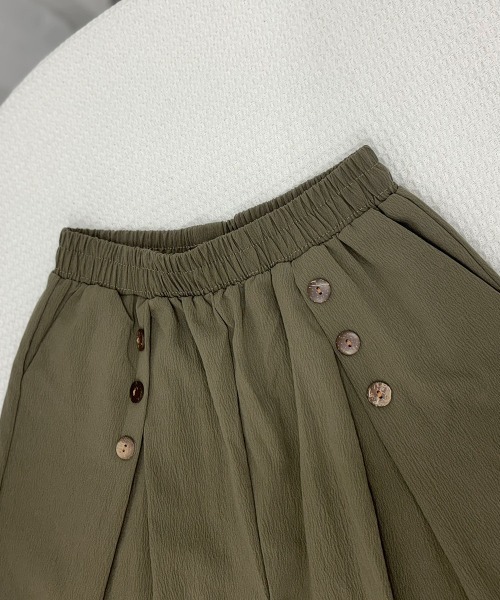 Miniministore(ミニミニストア)の「ワイドパンツ ハイウエストガウチョパンツ(スラックス・レディース・ブラック/カーキ・FREE)」の14枚目の写真