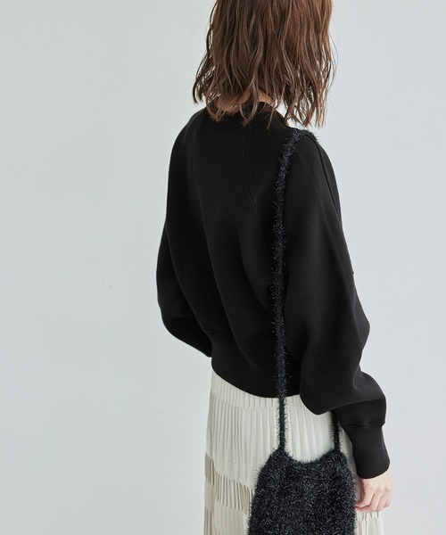 ROPE' PICNIC(ロペピクニック)の「【emur/エミュール】スウェットライクニット/セットアップ対応(ニット/セーター・レディース・ブラック/ブラウン/グレー・38)」の9枚目の写真