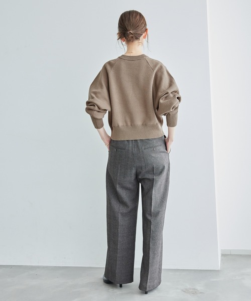 ROPE' PICNIC(ロペピクニック)の「【emur/エミュール】スウェットライクニット/セットアップ対応(ニット/セーター・レディース・ブラック/ブラウン/グレー・38)」の18枚目の写真
