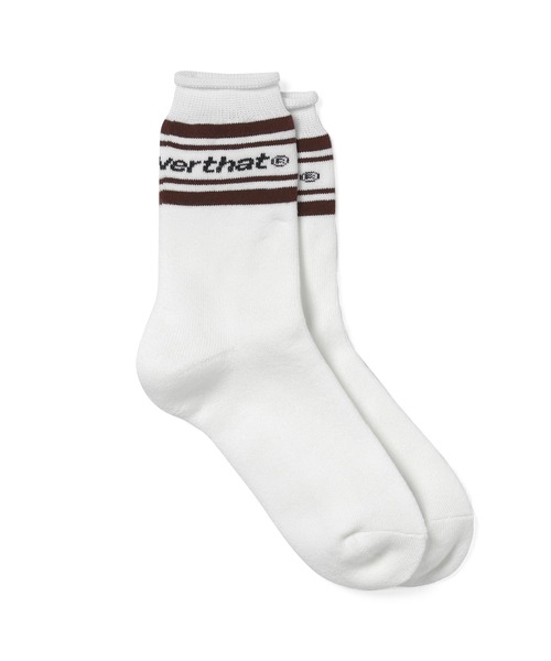 thisisneverthat（ディスイズネバーザット）の「Striped Socks（ソックス/靴下・メンズ・ブラック/ホワイト・FREE）」の3枚目の写真