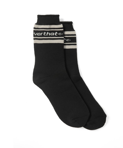 thisisneverthat（ディスイズネバーザット）の「Striped Socks（ソックス/靴下・メンズ・ブラック/ホワイト・FREE）」の5枚目の写真